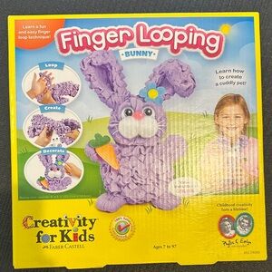 Creativity for Kids Finger Looping Bunny Kit - Lavender